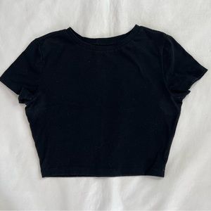 Wild Fable Black Crop Top Size S